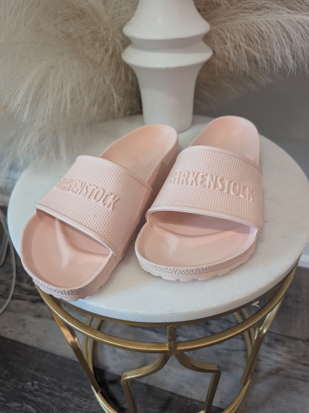Birkenstock Women's Pink EVA Slide Sandals Sz 37